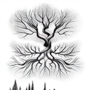 Tree tattoo design idea