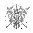 centaur shooting arrow tattoo design idea