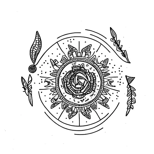 A minimalist style mini tattoo of a polaroid printing a photo tattoo design idea