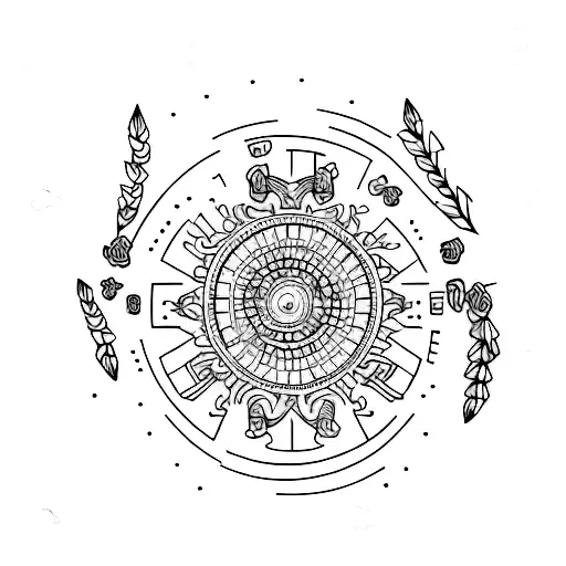 A minimalist style mini tattoo about stoicism for the arm tattoo design idea