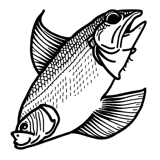 redfish  tattoo design idea