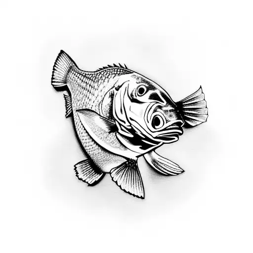 gulf coast red drum tattoo design idea
