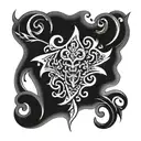Lucifers curse mark tattoo design idea