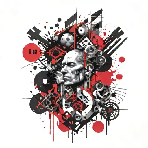 stoic virtues tattoo design idea