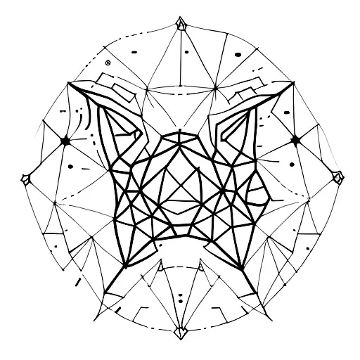 Little Dipper constellation  tattoo design idea