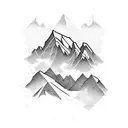 Swiss Mountains tattoo design idea