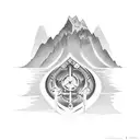 Swiss Mountain  tattoo design idea