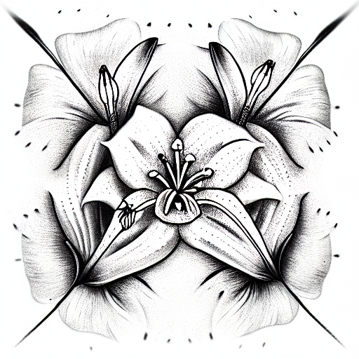 Lily tattoo design idea
