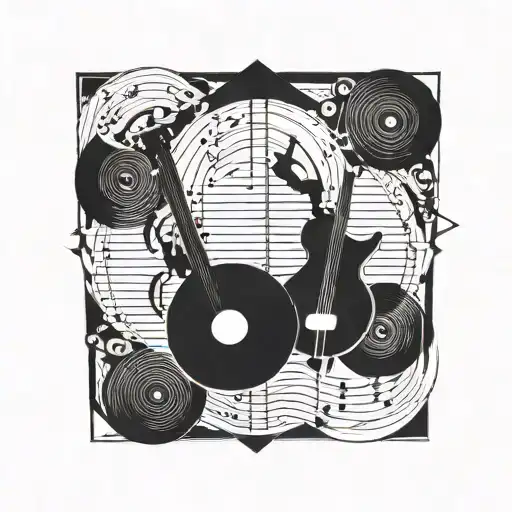 music tattoo design idea