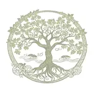 polynesia tree of life tattoo design idea
