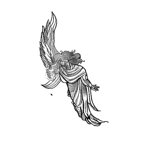 fall of Icarus tattoo design idea