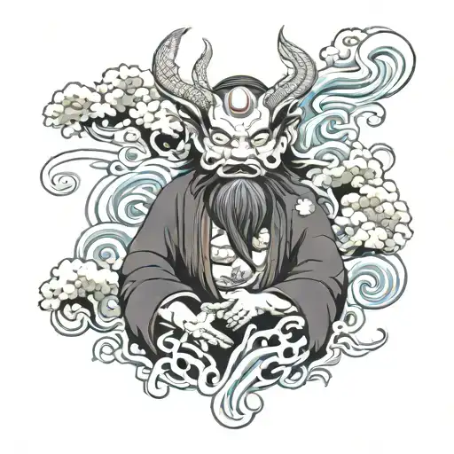 nyami nyami river god tattoo design idea