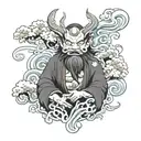 nyami nyami river god tattoo design idea