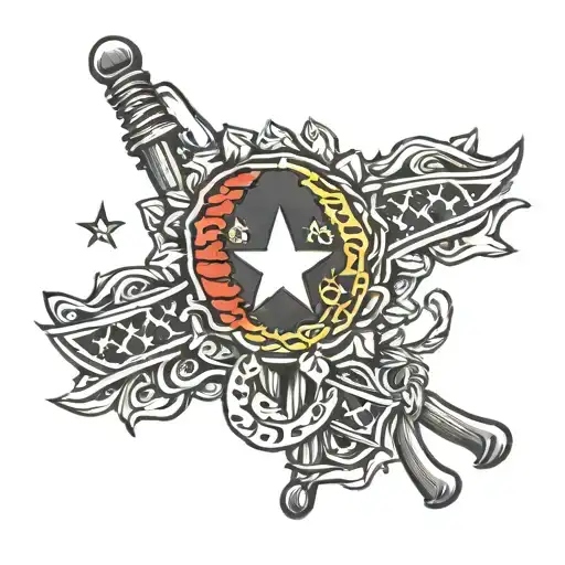 Ghana flag band tattoo tattoo design idea