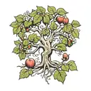 fig tree oak tree  tattoo design idea