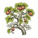fig tree oak tree  tattoo design idea