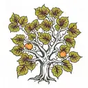 fig tree oak tree  tattoo design idea