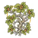 fig tree oak tree  tattoo design idea