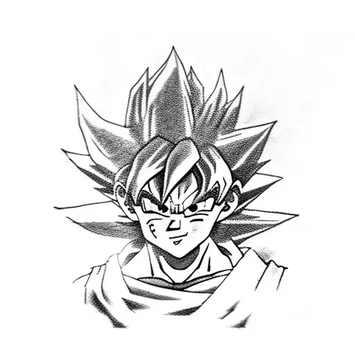 son goku tattoo design idea