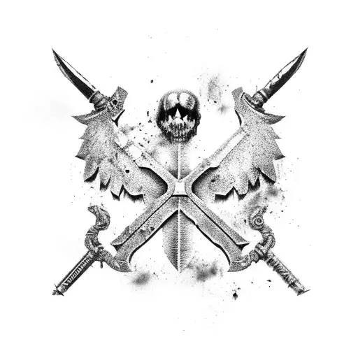 Resident Evil Combat knife tattoo design idea