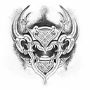 warrior tattoo design idea