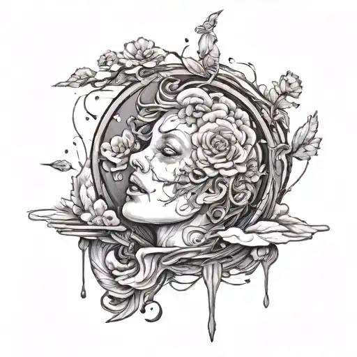 that moment when I thought I was dead became the happiest for me because I lived without fear tattoo design idea