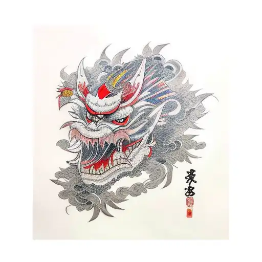 tengu tattoo design idea