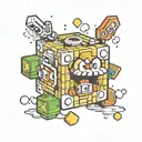 super Mario question block tattoo design idea