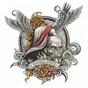 god and highways tattoo design idea