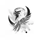 Philippine Eagle tattoo design idea
