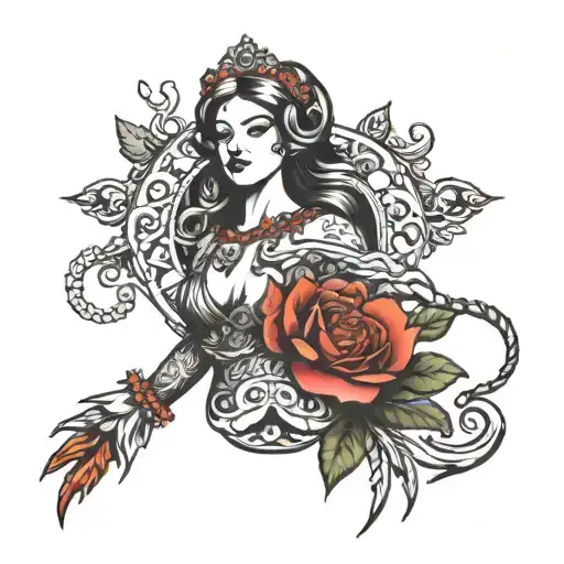 keep calm and go ahead tattoo design idea