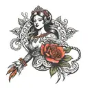 keep calm and go ahead tattoo design idea