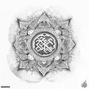 thai Buddhist  tattoo design idea