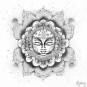 thai Buddhist  tattoo design idea