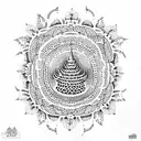 thai Buddhist  tattoo design idea