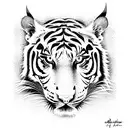 thai tiger abstract  tattoo design idea