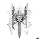 witcher sword tattoo design idea