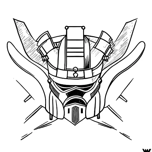 gladiator helmet tattoo design idea