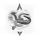 upper arm sleeve and chest tattoo orca and snake tattoo design idea