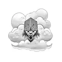 cloud sleeve  tattoo design idea