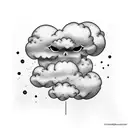 cloud sleeve  tattoo design idea