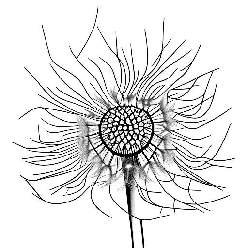 Dandelion tattoo design idea