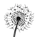 Dandelion tattoo design idea