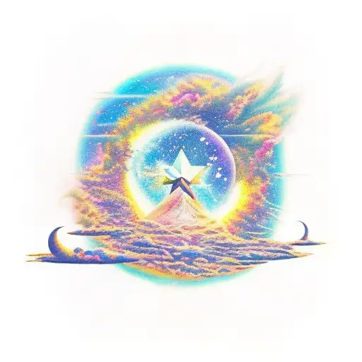 kid cudi ima be on time when my stars align tattoo design idea