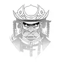 Samurai and Geisha tattoo design idea