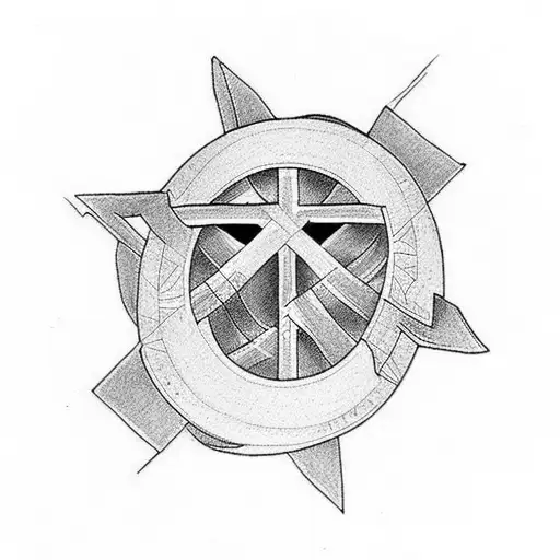 Christian Cross tattoo design idea