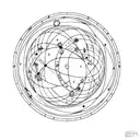 ptolemaic model solar system tattoo design idea
