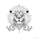 lion crocodile and snake tattoo design idea