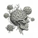 bipolar disorder brain tattoo design idea