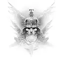 st Michael warrior tattoo design idea